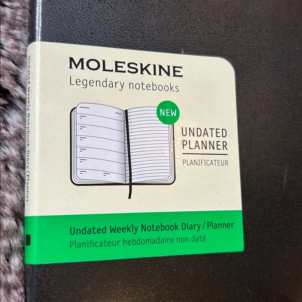NWT Moleskine Classic Black Undated Notebook